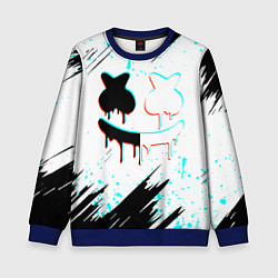 Свитшот детский Marshmello - музыка, цвет: 3D-синий