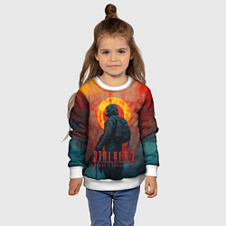 Свитшот детский Stalker 2 poster art, цвет: 3D-белый — фото 2