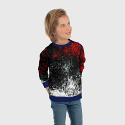 Свитшот детский Краски брызги, цвет: 3D-синий — фото 2