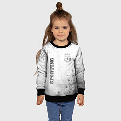 Свитшот детский Sporting - white gradient вертикально, цвет: 3D-черный — фото 2