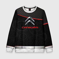 Свитшот детский Citroen auto car, цвет: 3D-белый