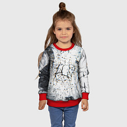 Свитшот детский Silenthill текстура глитч, цвет: 3D-красный — фото 2