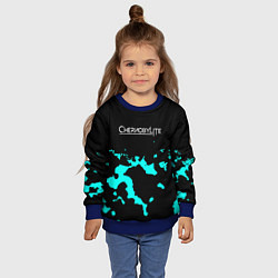 Свитшот детский Chernobylite камуфляж голубой, цвет: 3D-синий — фото 2