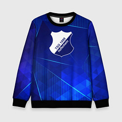 Свитшот детский Hoffenheim blue poly, цвет: 3D-черный