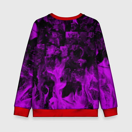 Детский свитшот Horizon: Zero Dawn flame neon steel / 3D-Красный – фото 2