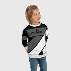 Свитшот детский Counter strike geometry steel, цвет: 3D-белый — фото 2