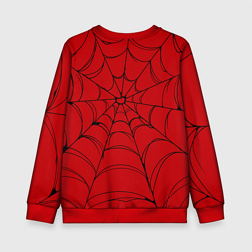 Детский свитшот Глаза Человека-паука / 3D-Красный – фото 2