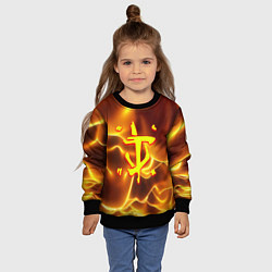 Свитшот детский Doom грозовой стиль марса, цвет: 3D-черный — фото 2