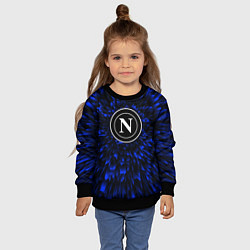 Свитшот детский Napoli blue energy, цвет: 3D-черный — фото 2