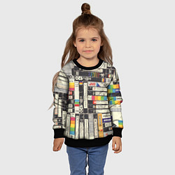 Свитшот детский Видеокассеты vhs, цвет: 3D-черный — фото 2