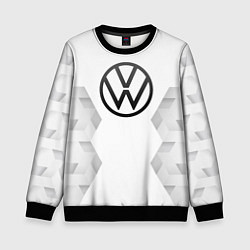 Свитшот детский Volkswagen white poly, цвет: 3D-черный