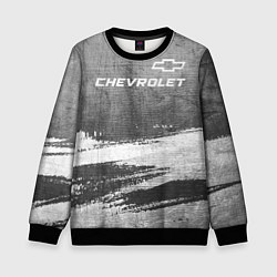 Свитшот детский Chevrolet - grey gradient посередине, цвет: 3D-черный