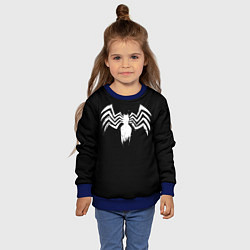 Свитшот детский Venom - logo, цвет: 3D-синий — фото 2