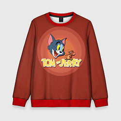 Свитшот детский Том и джерри, цвет: 3D-красный
