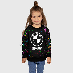 Свитшот детский BMW конфети, цвет: 3D-черный — фото 2