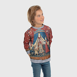 Свитшот детский Гобелен из гостиной Гриффиндора, цвет: 3D-меланж — фото 2