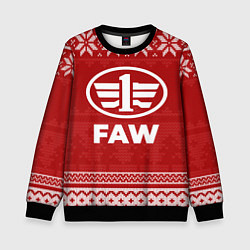 Свитшот детский Новогодний FAW, цвет: 3D-черный