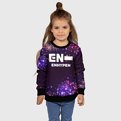 Свитшот детский Праздничный Enhypen, цвет: 3D-черный — фото 2
