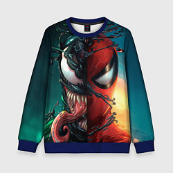 Свитшот детский Spider - Venom, цвет: 3D-синий