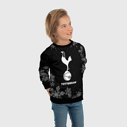 Свитшот детский Снежный Tottenham, цвет: 3D-черный — фото 2