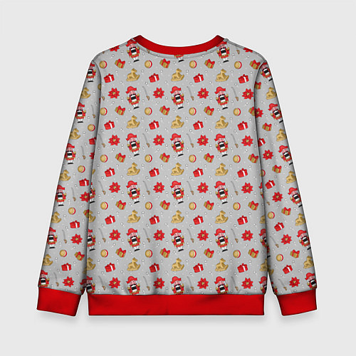 Детский свитшот Щелкунчик и игрушки / 3D-Красный – фото 2