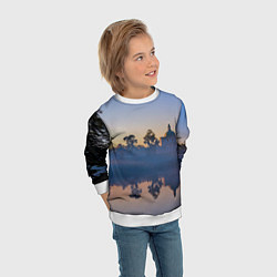 Свитшот детский Вечер в Ораниенбауме, цвет: 3D-белый — фото 2