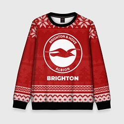 Свитшот детский Новогодний Brighton, цвет: 3D-черный