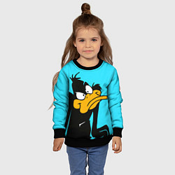 Свитшот детский Даффи Дак, цвет: 3D-черный — фото 2