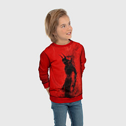 Свитшот детский Evil Batman, цвет: 3D-красный — фото 2