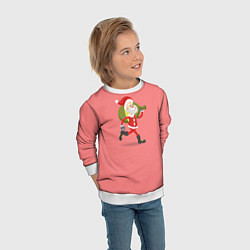 Свитшот детский Санта украл подарки, цвет: 3D-белый — фото 2