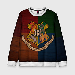 Свитшот детский Hogwarts emblem, цвет: 3D-белый