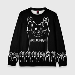 Детский свитшот Burzum: cat rock
