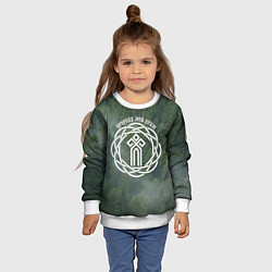 Свитшот детский Символ чур - природа мой храм, цвет: 3D-белый — фото 2