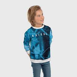 Свитшот детский Лёд Байкала, цвет: 3D-белый — фото 2