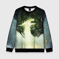 Свитшот детский Illustration Dragon Age Inquisition, цвет: 3D-черный