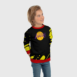 Свитшот детский Lakers club, цвет: 3D-красный — фото 2