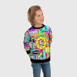 Свитшот детский Portal 2 краски, цвет: 3D-черный — фото 2