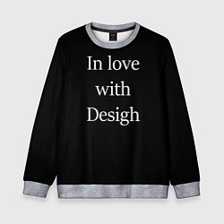 Свитшот детский In love with Design, цвет: 3D-меланж