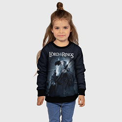 Свитшот детский Властелин колец - Гендальф маг, цвет: 3D-черный — фото 2