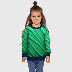 Свитшот детский Зелёный пластик, цвет: 3D-синий — фото 2
