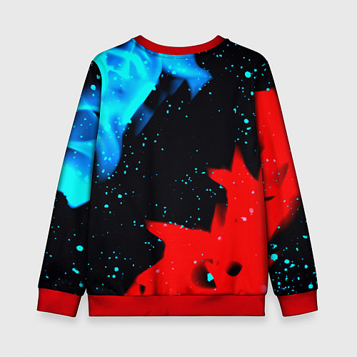 Детский свитшот Liverpool fire steel / 3D-Красный – фото 2