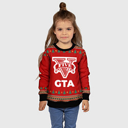 Свитшот детский GTA new year, цвет: 3D-черный — фото 2