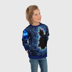 Свитшот детский Психоделика абстракця, цвет: 3D-синий — фото 2