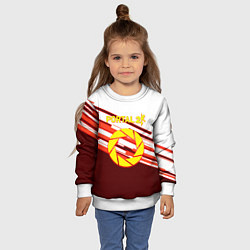 Свитшот детский Portal geometry game, цвет: 3D-белый — фото 2