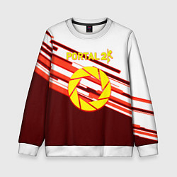 Свитшот детский Portal geometry game, цвет: 3D-белый