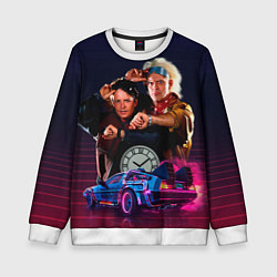 Детский свитшот Назад в будущее - Марти и док