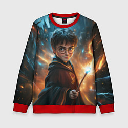 Детский свитшот Гарри Поттер с волшебной палочкой