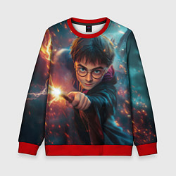Детский свитшот Гарри Поттер и магические искры