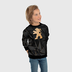 Свитшот детский Peugeot golden poly, цвет: 3D-черный — фото 2