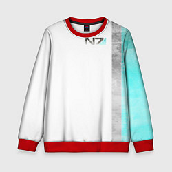 Свитшот детский Shepard N7 - галлюцинации, цвет: 3D-красный